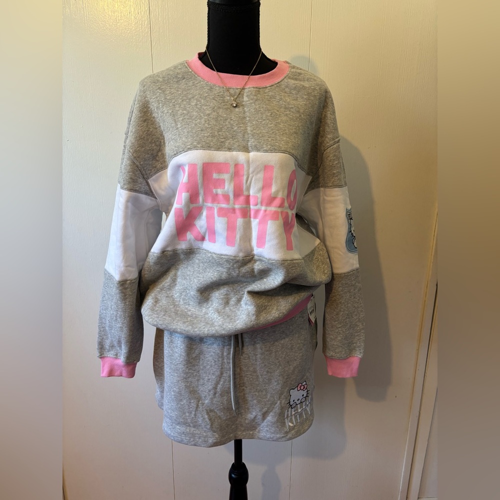 Hello kitty skirt sweatsuit